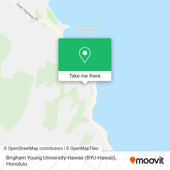 Brigham Young University-Hawaii (BYU-Hawaii) map