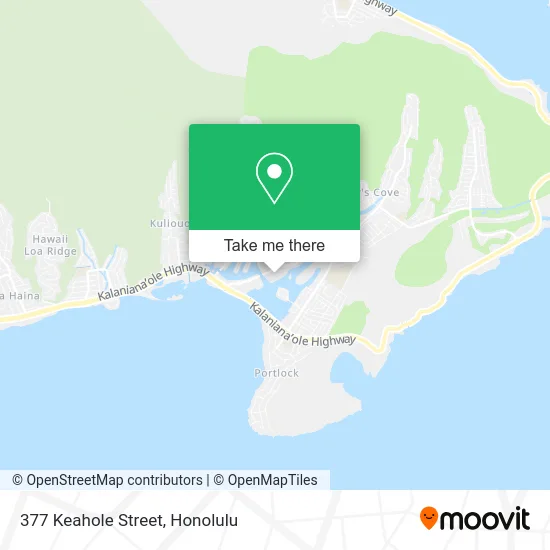 377 Keahole Street map