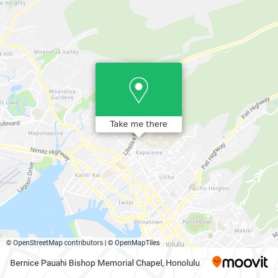 Bernice Pauahi Bishop Memorial Chapel map