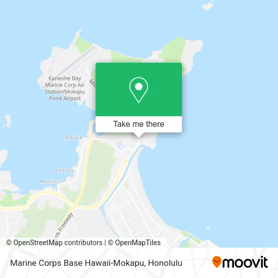 Marine Corps Base Hawaii-Mokapu map