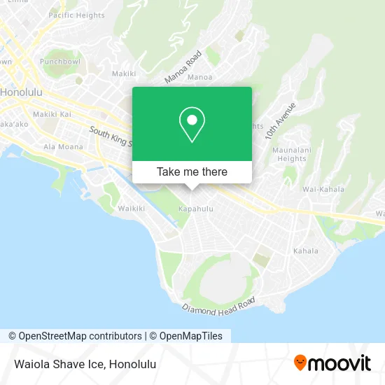 Waiola Shave Ice map