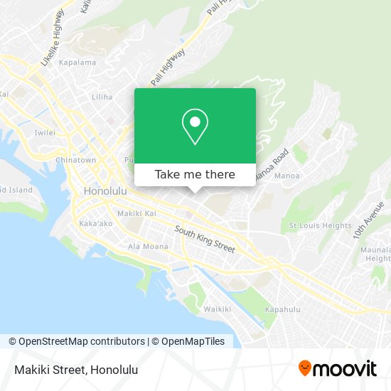 Makiki Street map