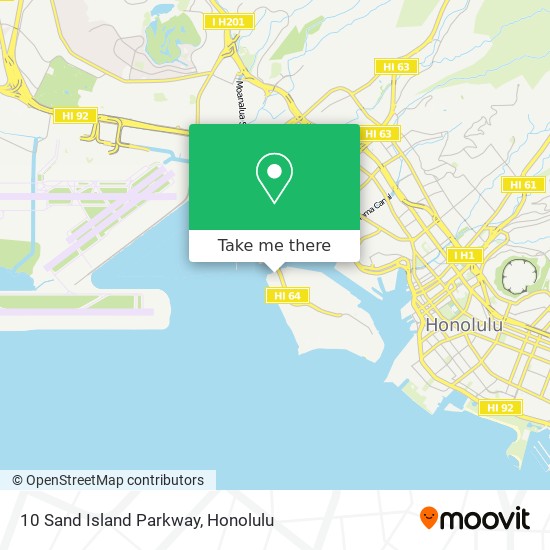 10 Sand Island Parkway map