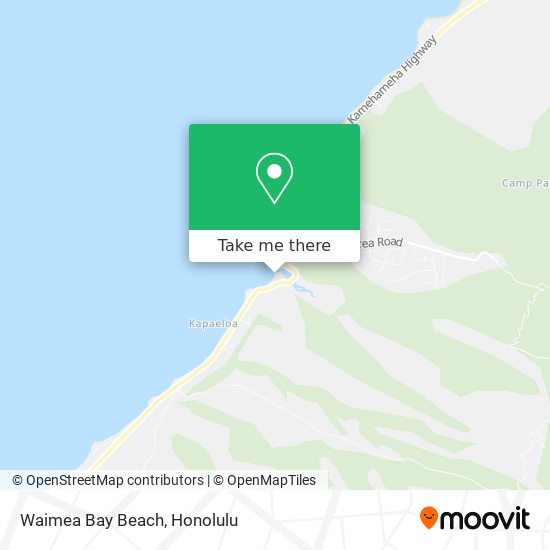 Waimea Bay Beach map