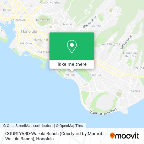 Mapa de COURTYARD-Waikiki Beach (Courtyard by Marriott Waikiki Beach)