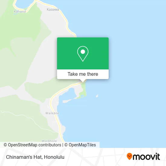 Chinaman's Hat map