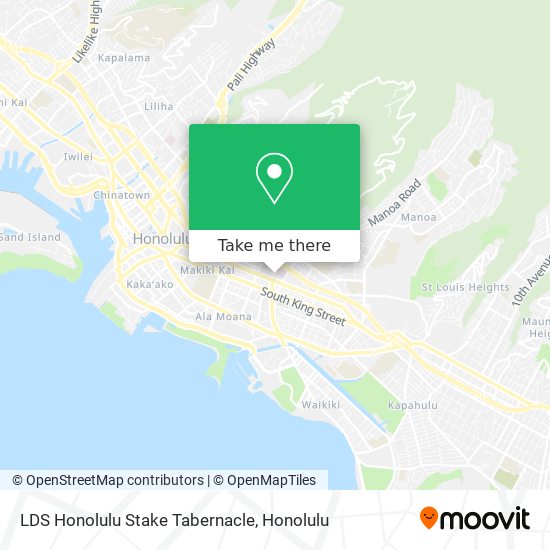 LDS Honolulu Stake Tabernacle map