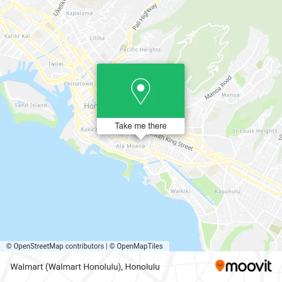 Walmart (Walmart Honolulu) map