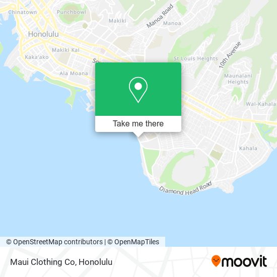 Mapa de Maui Clothing Co