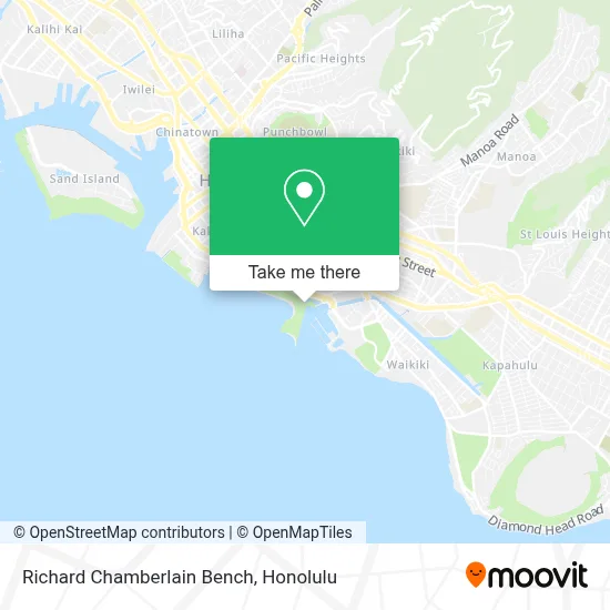 Richard Chamberlain Bench map