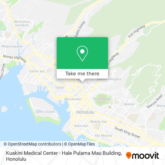 Mapa de Kuakini Medical Center - Hale Pulama Mau Building