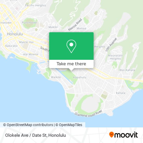 Olokele Ave / Date St map