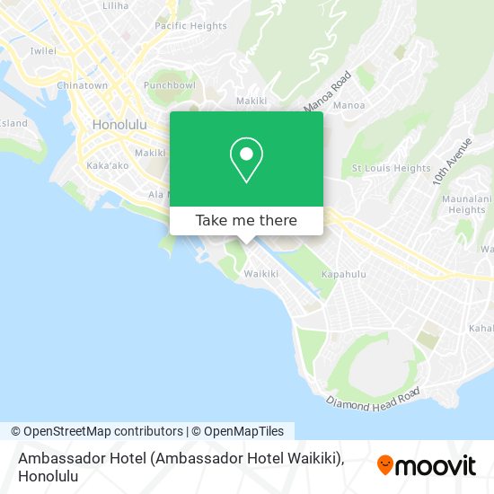 Mapa de Ambassador Hotel (Ambassador Hotel Waikiki)