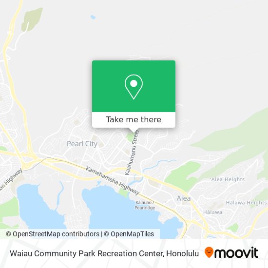 Waiau Community Park Recreation Center map