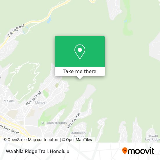Mapa de Wa'ahila Ridge Trail