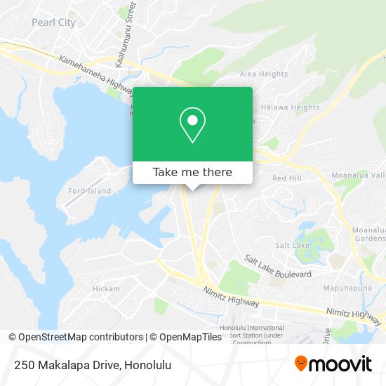 Mapa de 250 Makalapa Drive