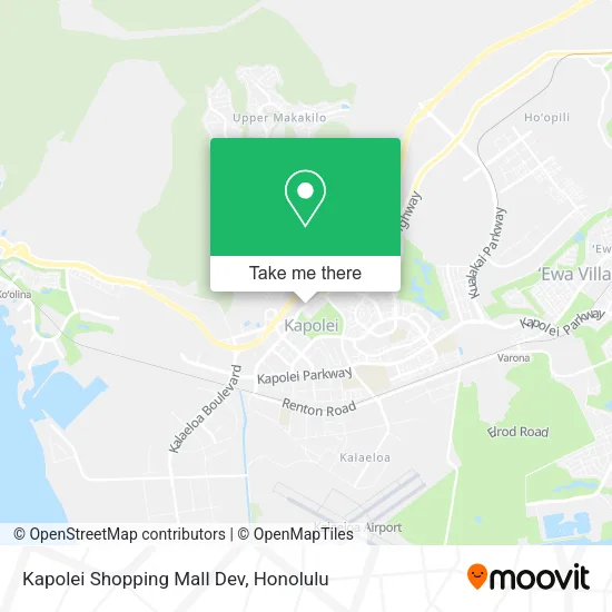 Kapolei Shopping Mall Dev map
