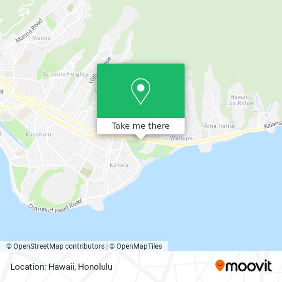 Mapa de Location: Hawaii