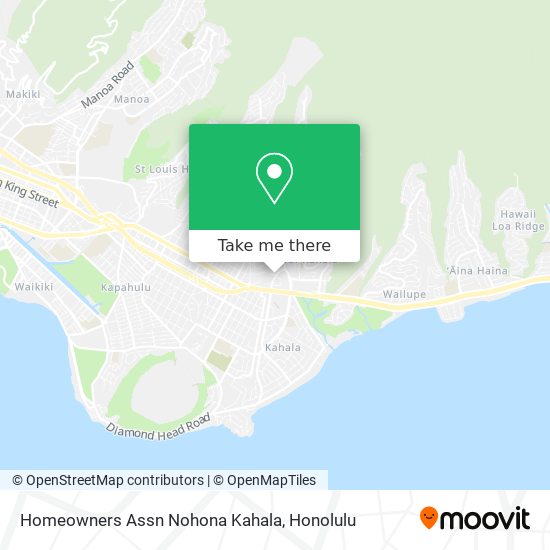 Homeowners Assn Nohona Kahala map