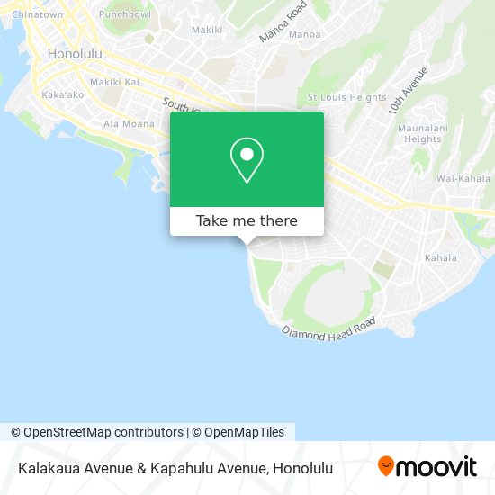 Kalakaua Avenue & Kapahulu Avenue map