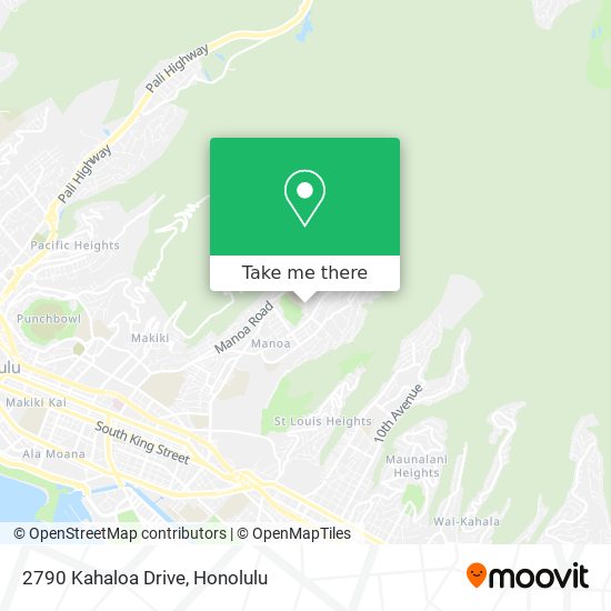 2790 Kahaloa Drive map