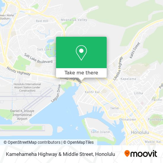 Kamehameha Highway & Middle Street map