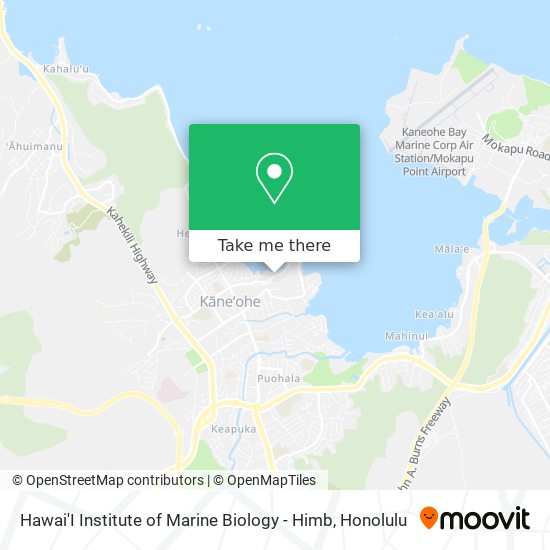 Hawai'I Institute of Marine Biology - Himb map