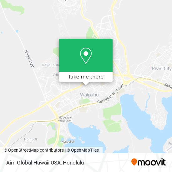 Mapa de Aim Global Hawaii USA