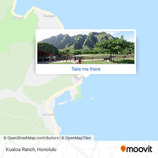 Mapa de Kualoa Ranch