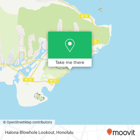 Mapa de Halona Blowhole Lookout