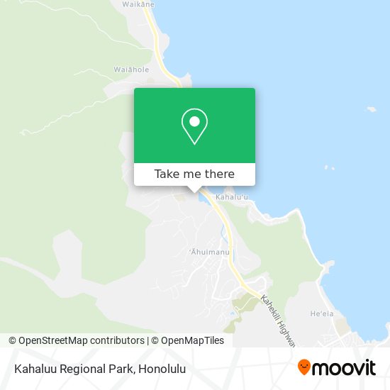 Mapa de Kahaluu Regional Park