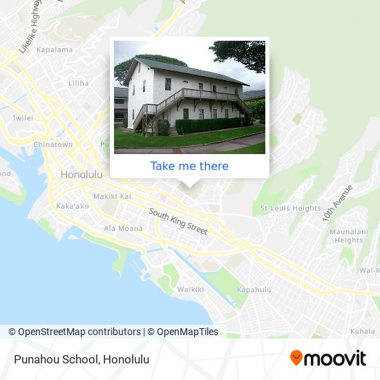 Mapa de Punahou School