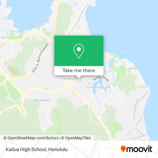 Kailua High School map