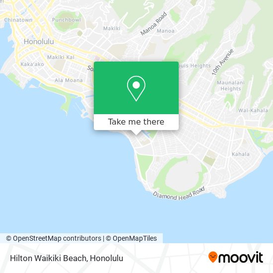 Hilton Waikiki Beach map