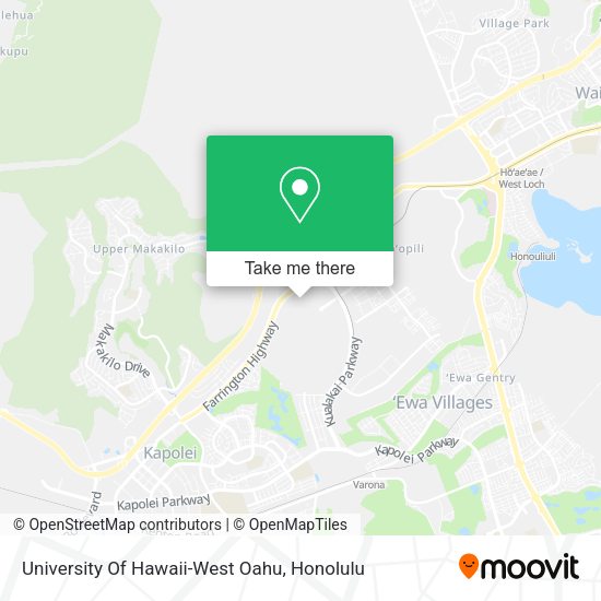 University Of Hawaii-West Oahu map