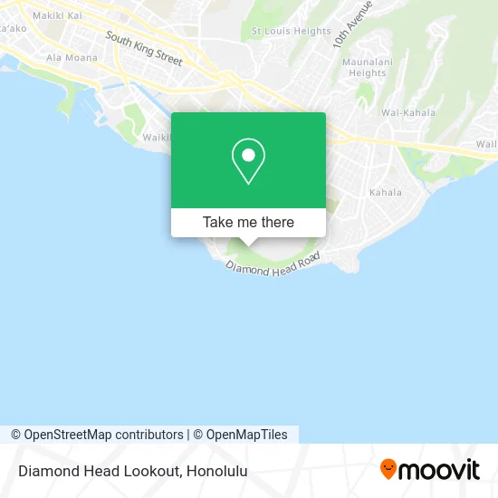 Diamond Head Lookout map