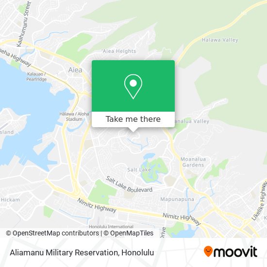 Mapa de Aliamanu Military Reservation