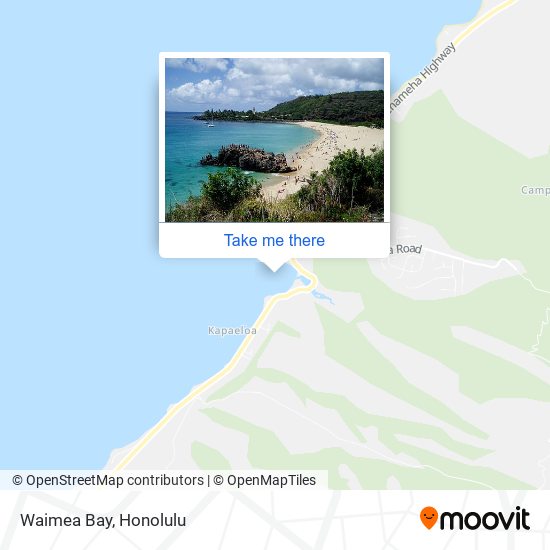 Waimea Bay map