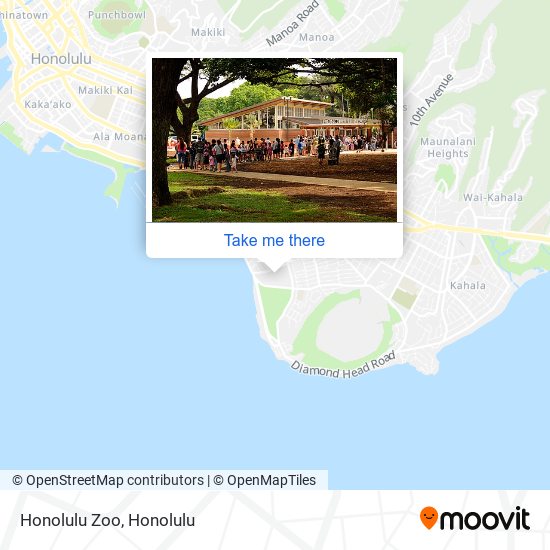 Honolulu Zoo map