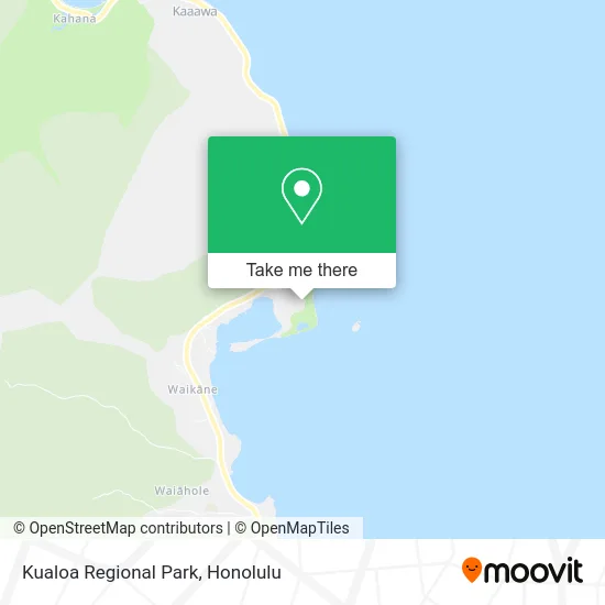 Kualoa Regional Park map