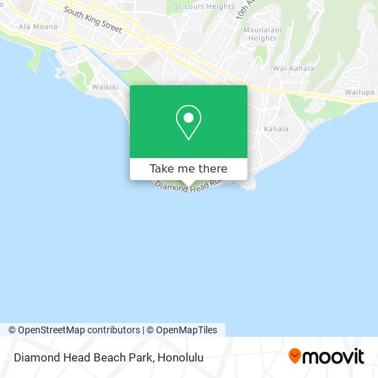 Diamond Head Beach Park map