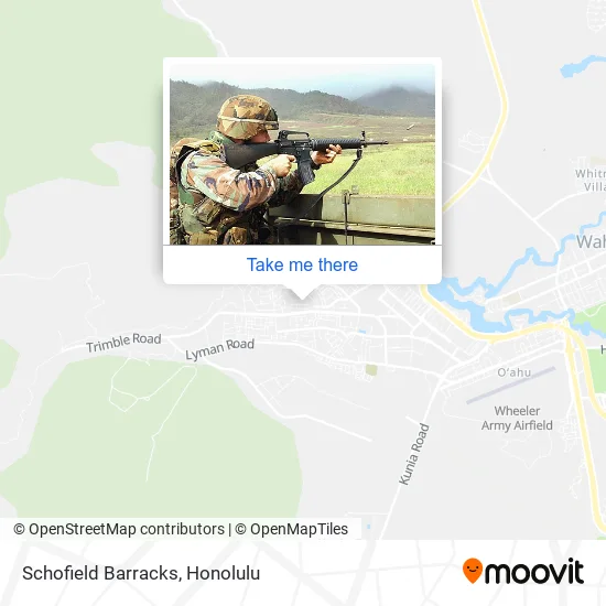 Map Of Schofield Barracks How To Get To Schofield Barracks By Bus?