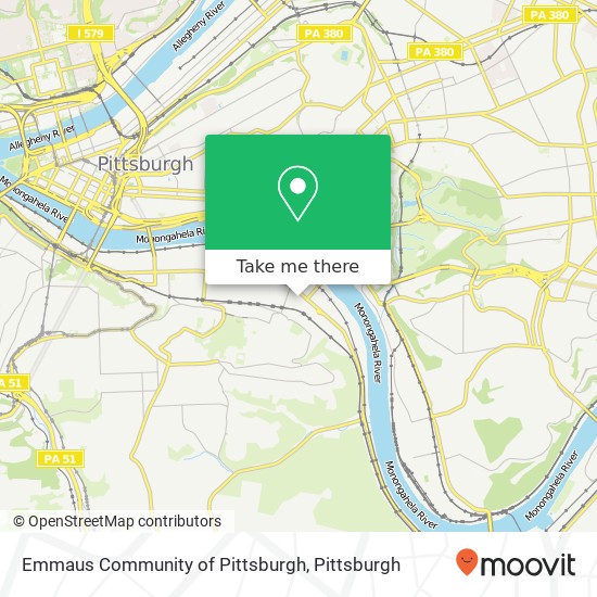 Emmaus Community of Pittsburgh map