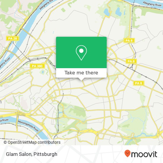 Glam Salon map