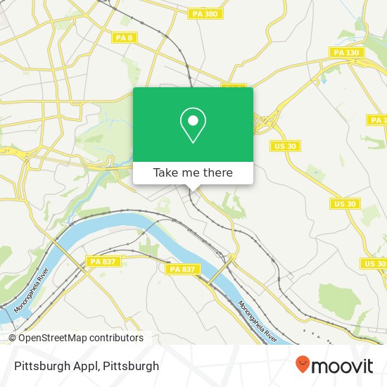 Mapa de Pittsburgh Appl