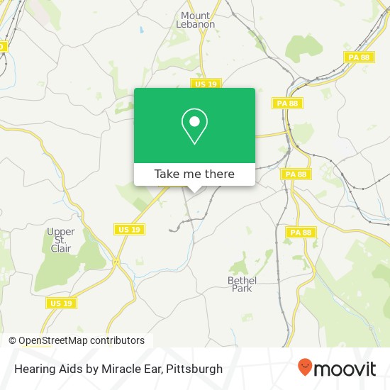 Mapa de Hearing Aids by Miracle Ear