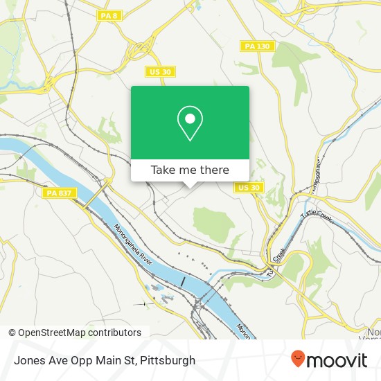 Mapa de Jones Ave Opp Main St