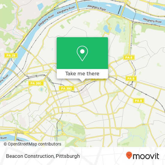 Beacon Construction map