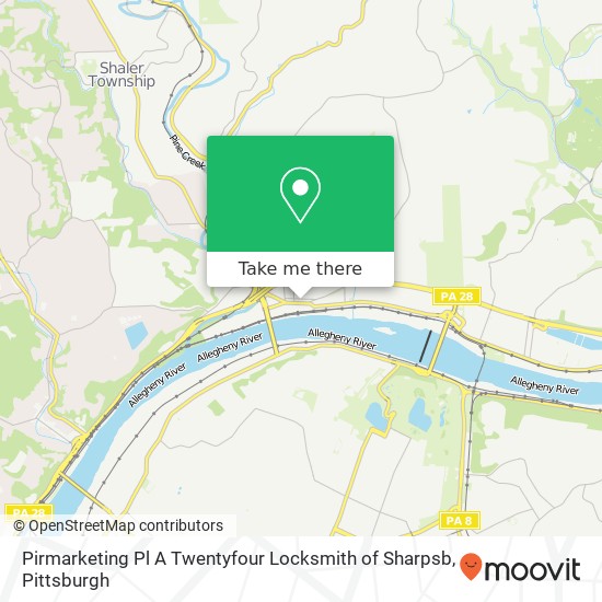 Pirmarketing Pl A Twentyfour Locksmith of Sharpsb map