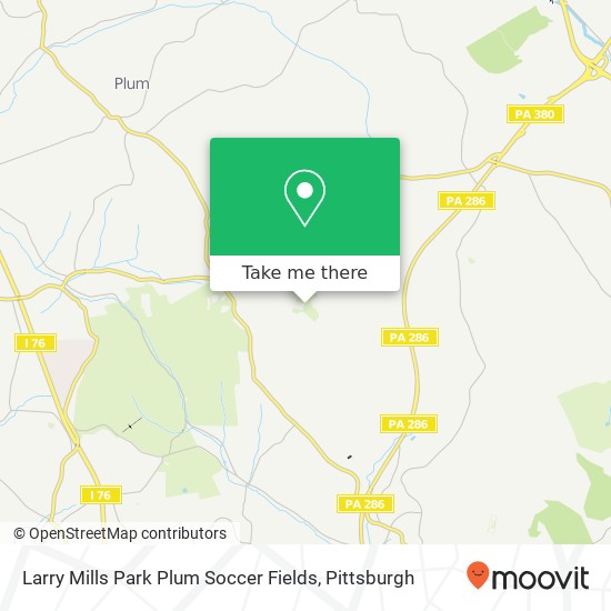 Larry Mills Park Plum Soccer Fields map